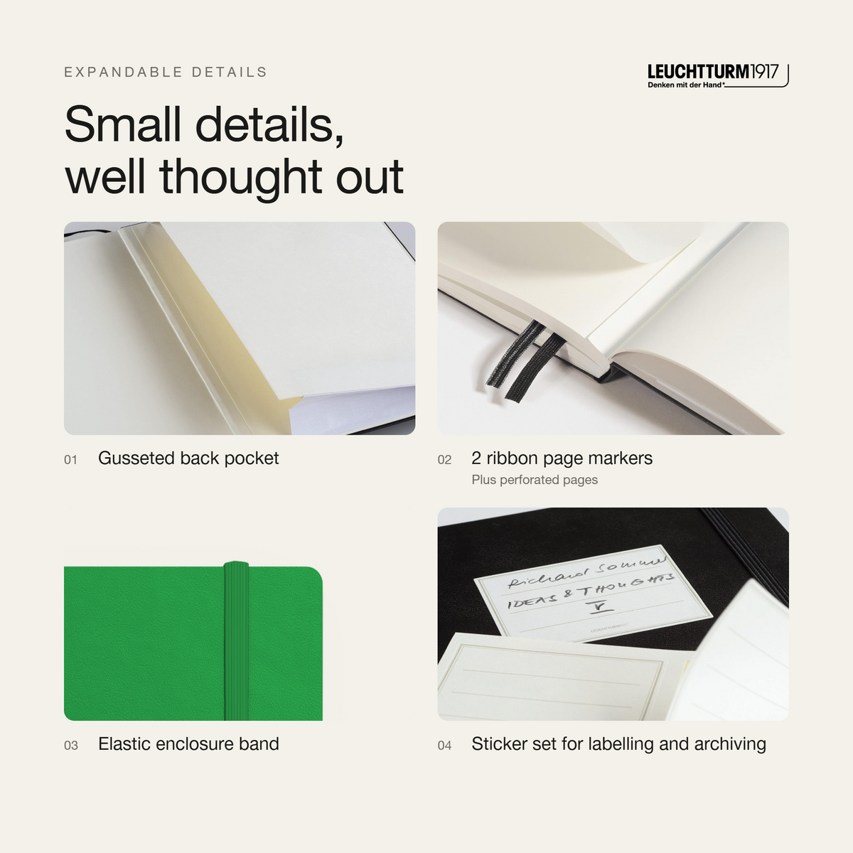 LEUCHTTURM1917 2027 Softcover Weekly Planner & Notebook Medium (A5) - Spring Leaf