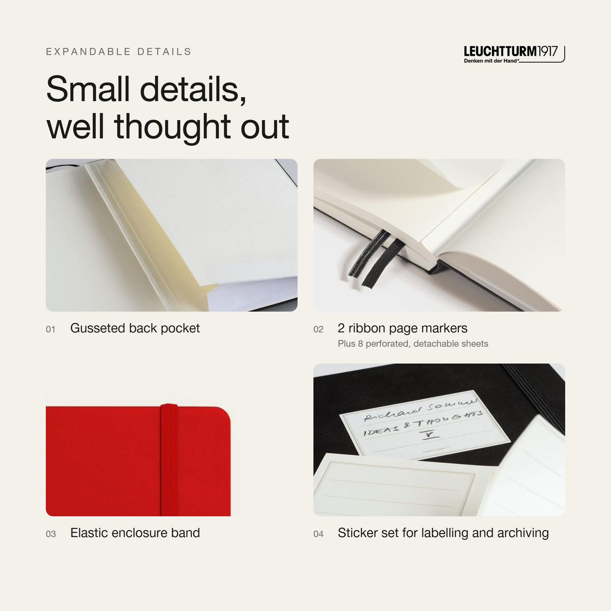 LEUCHTTURM1917 2027 Hardcover Daily Planner Medium (A5) - Cherry