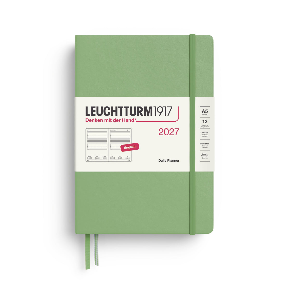 Leuchtturm1917 2027 Daily Planner A5 - Sage