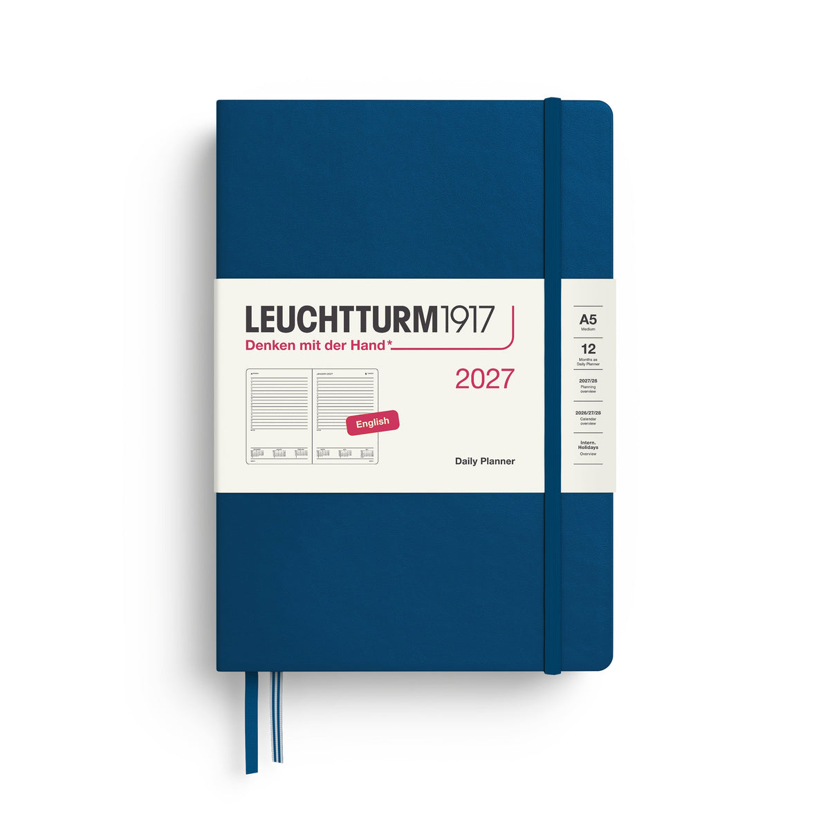 Leuchtturm1917 2027 Daily Planner A5 - Indigo