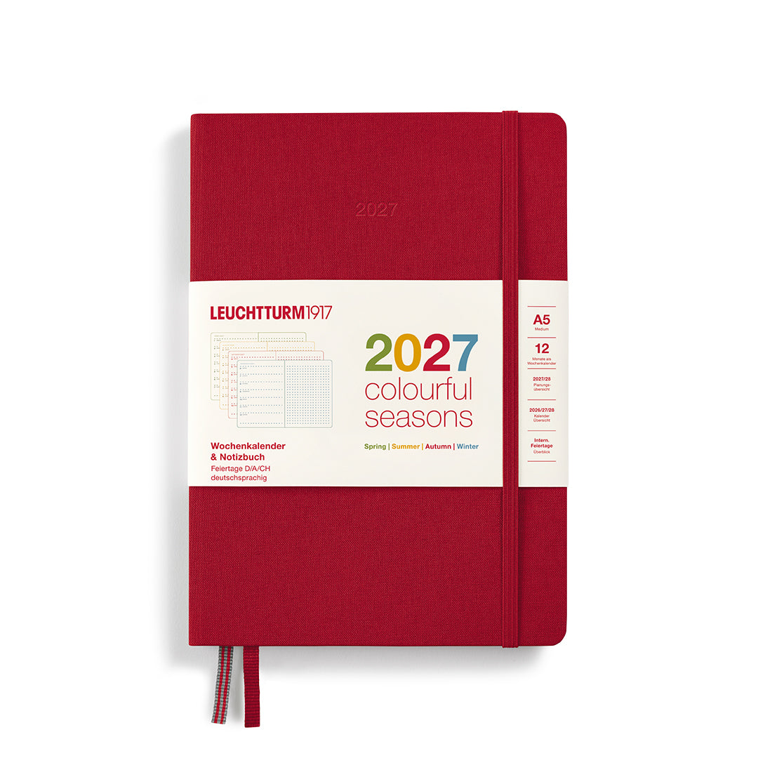 Leuchtturm1917 2027 Weekly Planner A5 Dotted - Autumn