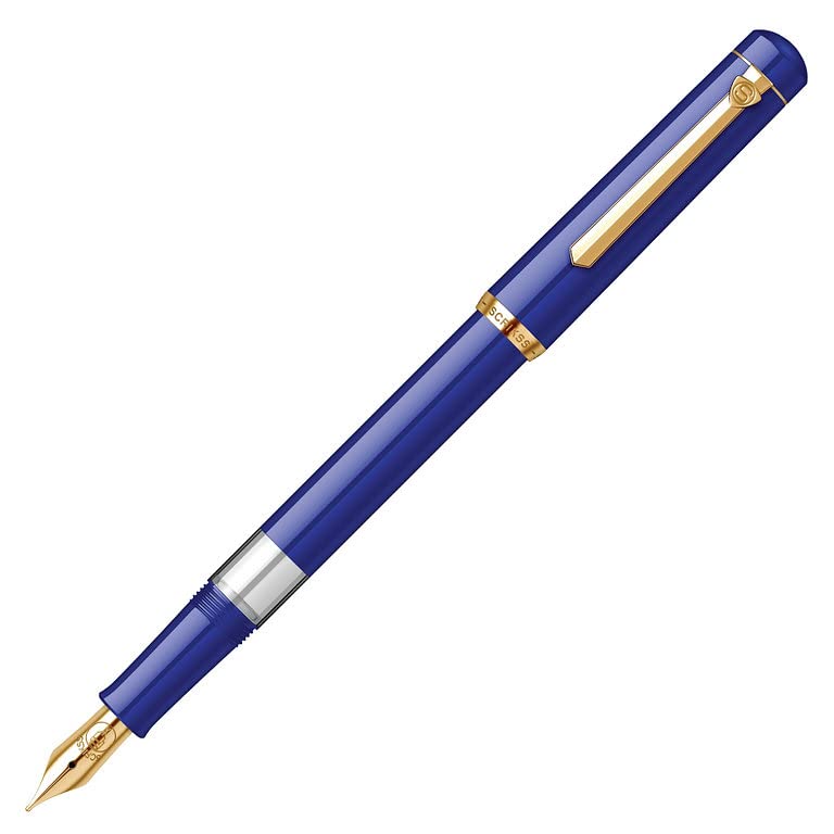 Scrikss | 419 Piston Filler | Fountain Pen | Dark Blue GT