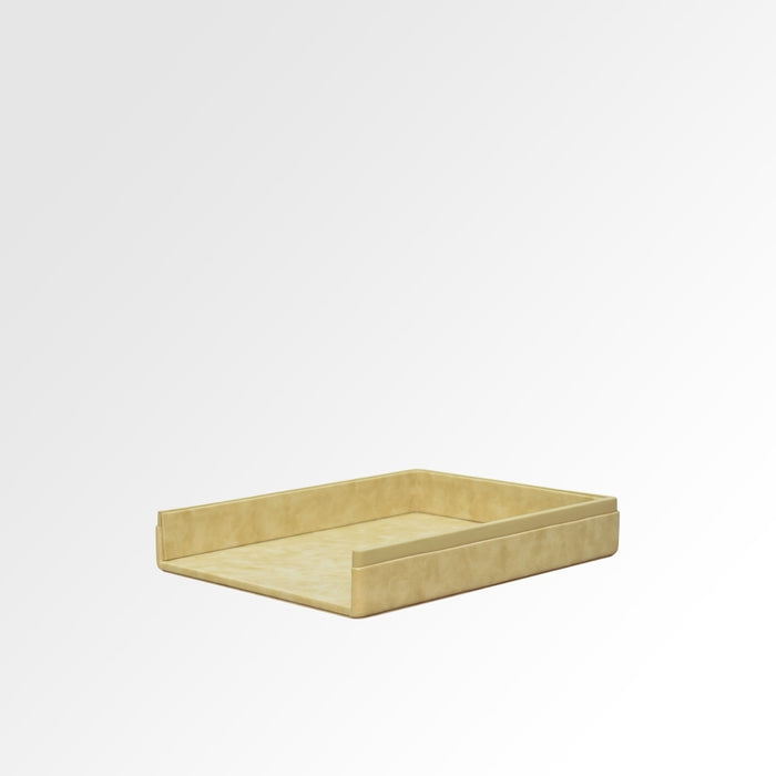 Unmet Desire A4 Paper Tray / Letter Tray | Faux Leather | Moderno | Cream