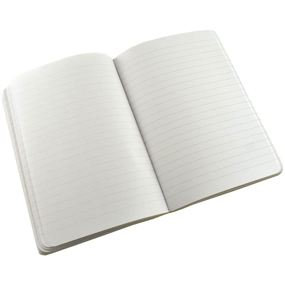 Zequenz B6 Ruled Notebook – Black | Roll-up journal | 200 Sheets, 70 GSM | 360° Flexible Soft Cover| Classic Signature Series
