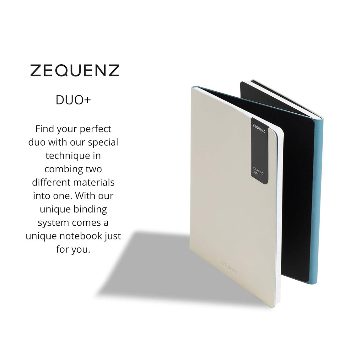 Zequenz A5 Notebook – Alpine Sunset | Ruled & Blank | 320 Pages, 70 GSM |Handmade|Ideal for Journaling & Note-Taking| DUO+ Series