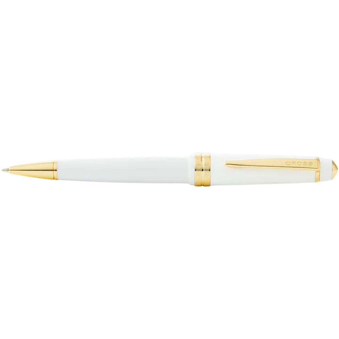 Cross AT0742-10 Bailey Light™ Polished White Resin and Gold Tone Ballpoint Pen