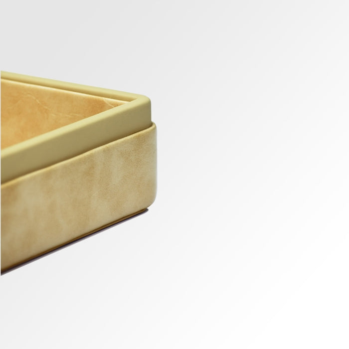 Unmet Desire A4 Paper Tray / Letter Tray | Faux Leather | Moderno | Cream