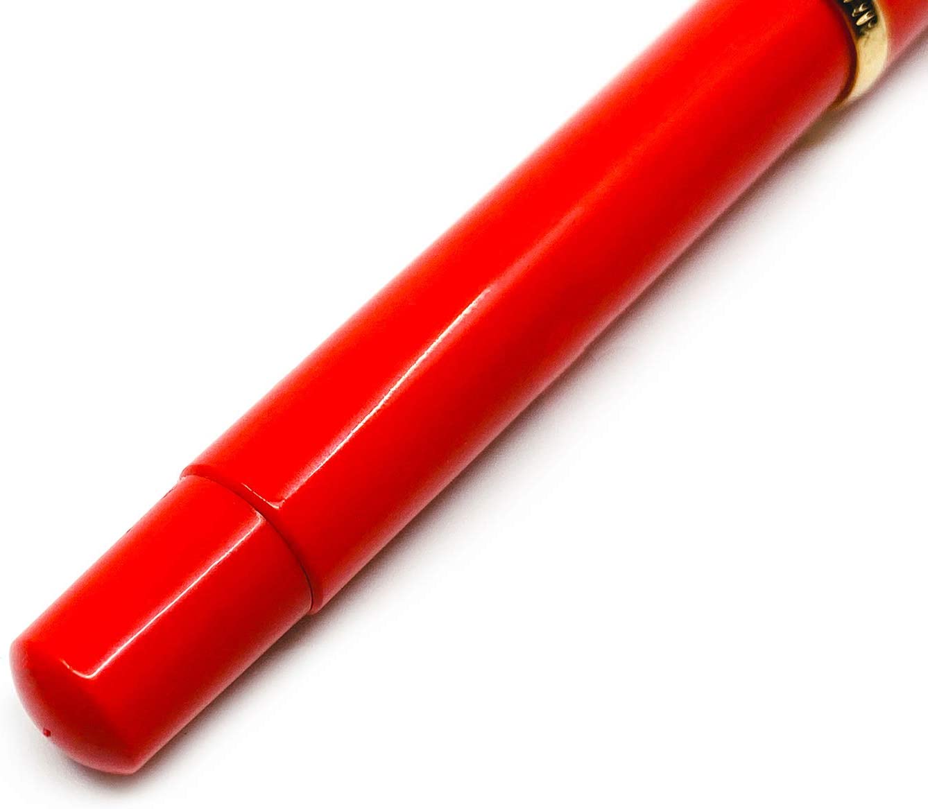 Scrikss | 419 Legendary | Fountain Ink Pen | Medium Nib |Gold Plated | Glossy Red Barrel
