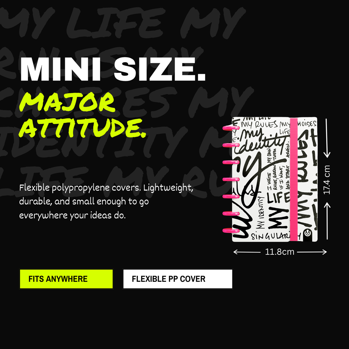 Carchivo Ingeniox My Life Mini Dotted Notebook - Pink