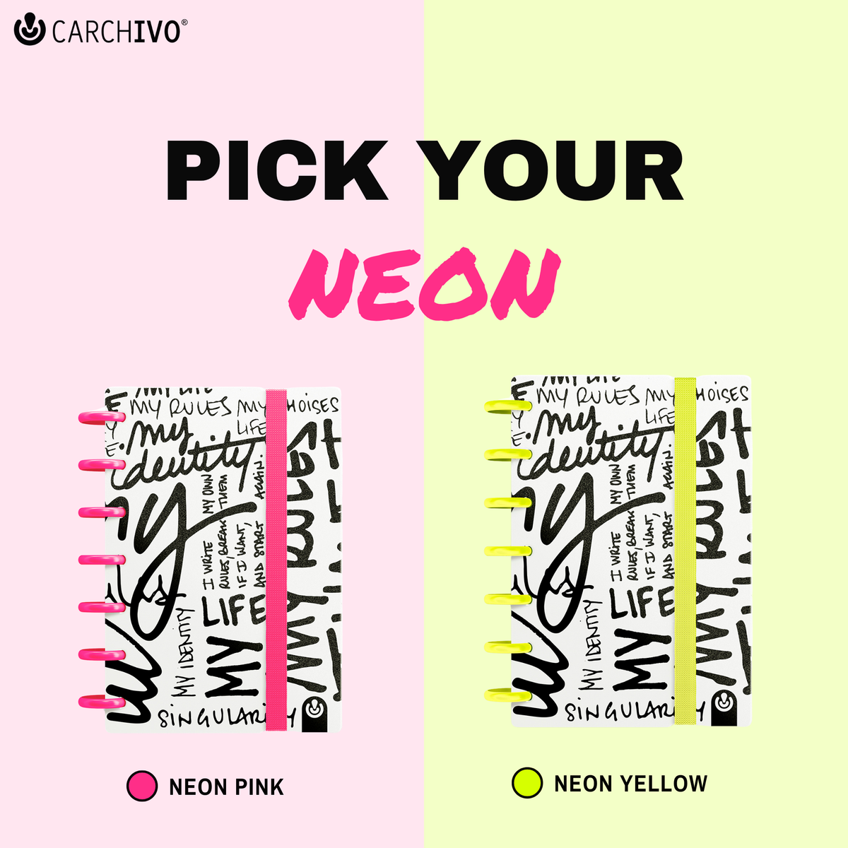 Carchivo Ingeniox My Life Mini Dotted Notebook - Yellow