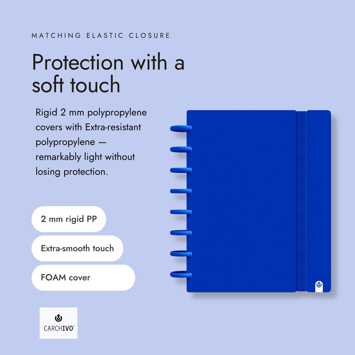 Carchivo Ingeniox A4 Ruled Notebook Intense - Blue