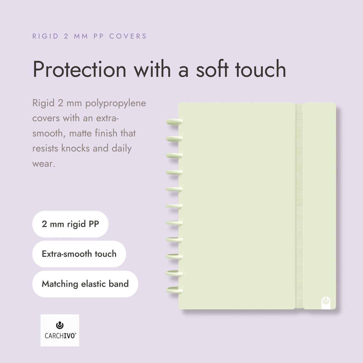 Carchivo Ingeniox A4 Ruled Notebook Pastel - Green