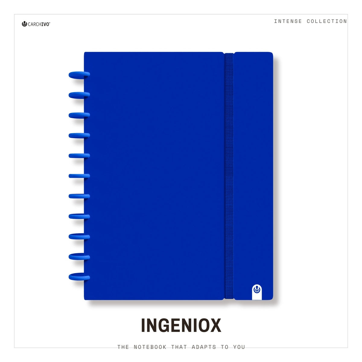 Carchivo Ingeniox A4 Gridded Notebook Intense - Blue
