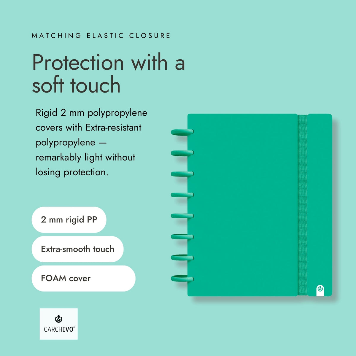 Carchivo Ingeniox A4 Gridded Notebook Intense - Green
