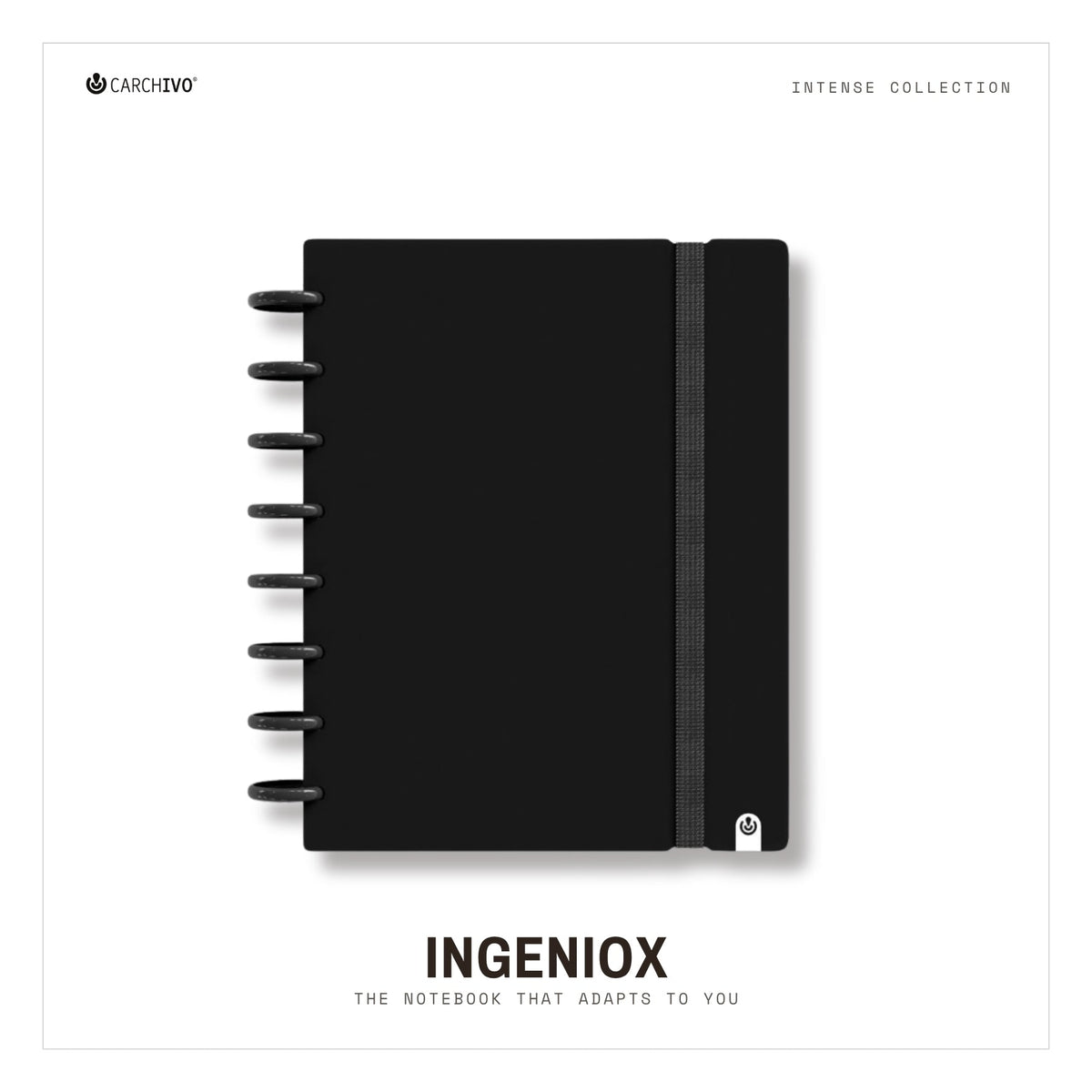 Carchivo Ingeniox A5 Ruled Notebook Intense - Black