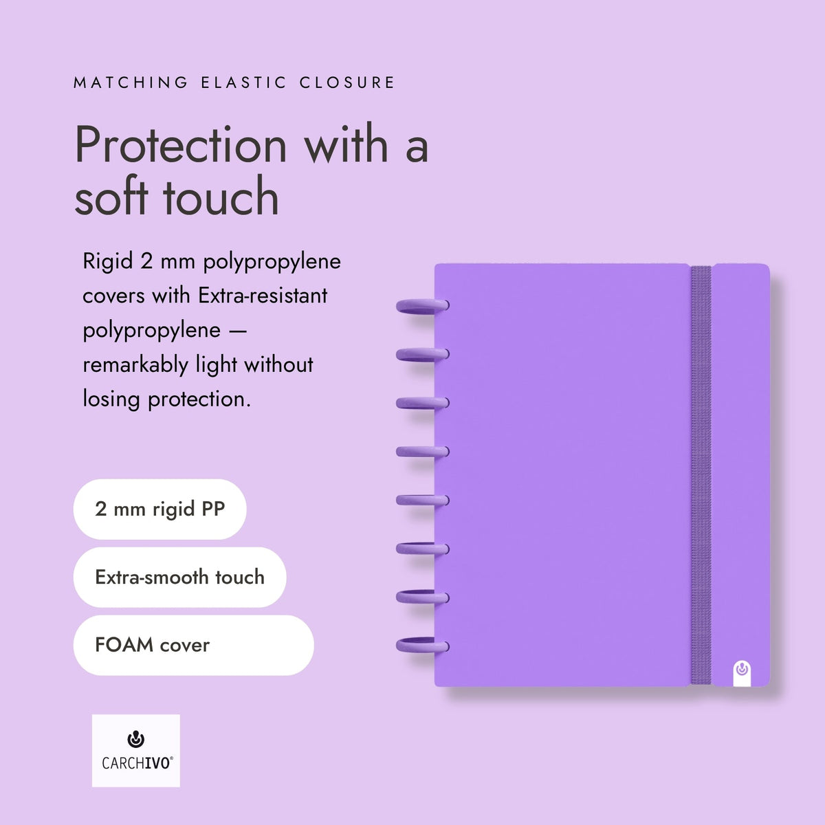 Carchivo Ingeniox A5 Ruled Notebook Intense - Violet