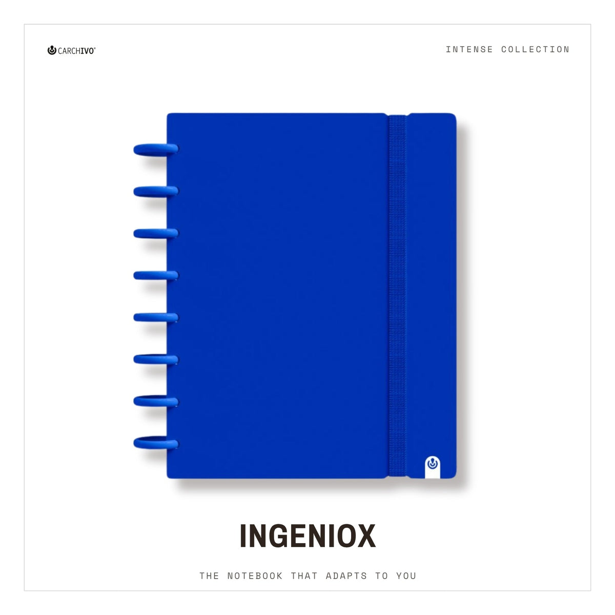 Carchivo Ingeniox A5 Gridded Notebook Intense - Blue