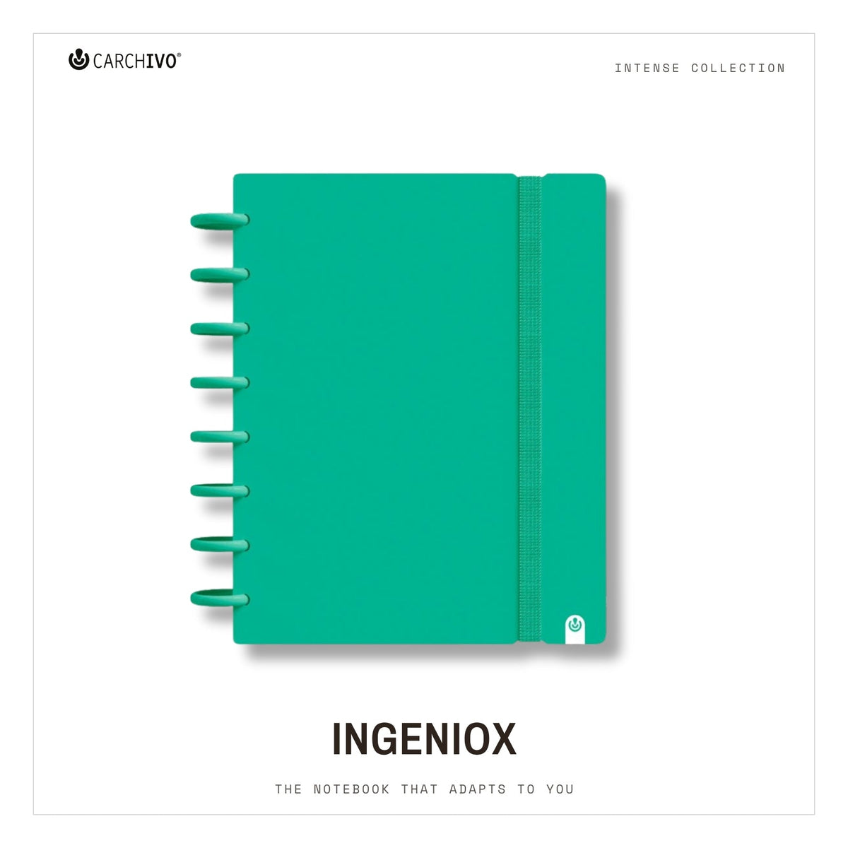 Carchivo Ingeniox A5 Gridded Notebook Intense - Green