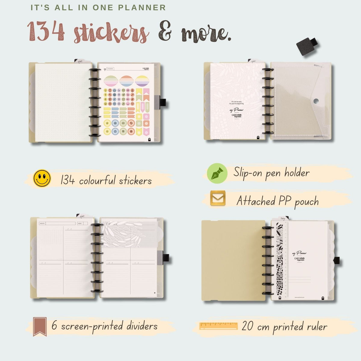 Carchivo Ingeniox A5 My Planner Classic - Green