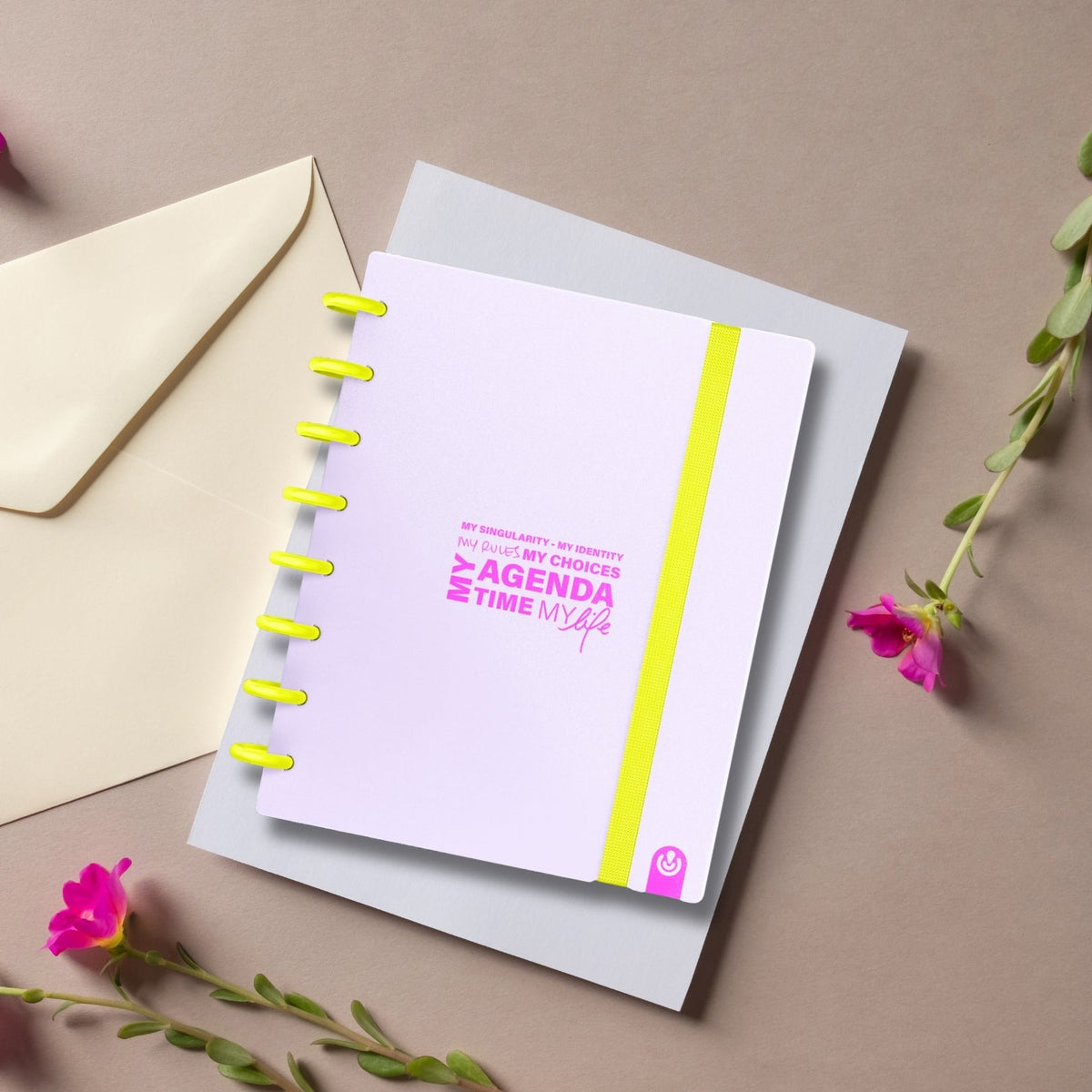 Carchivo Ingeniox Undated Planner Neon Pastel - Mauve
