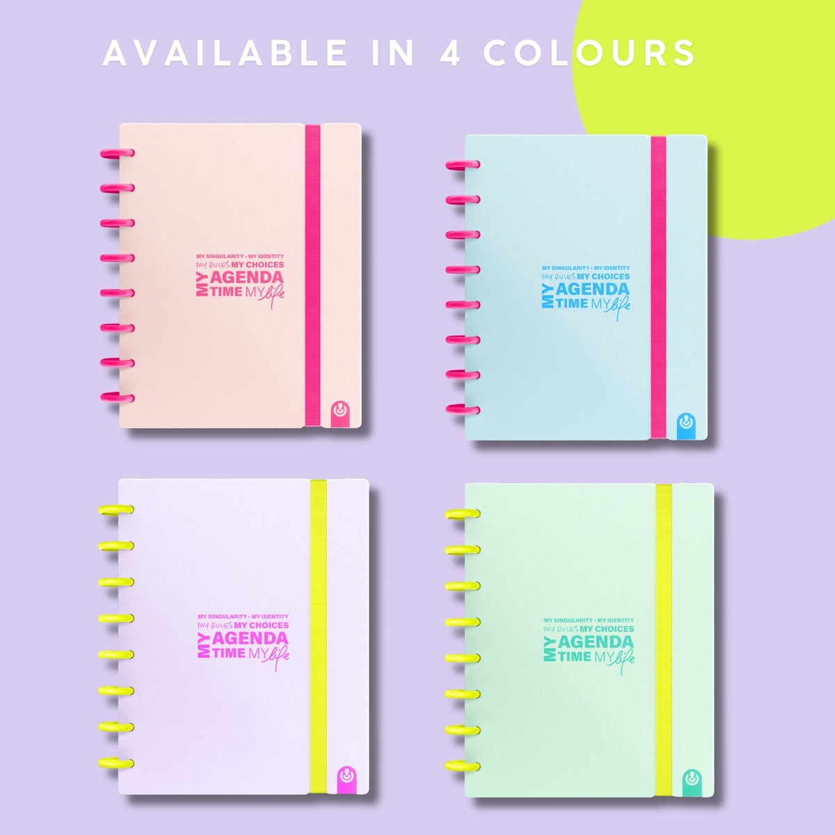 Carchivo Ingeniox Undated Planner Neon Pastel - Pink