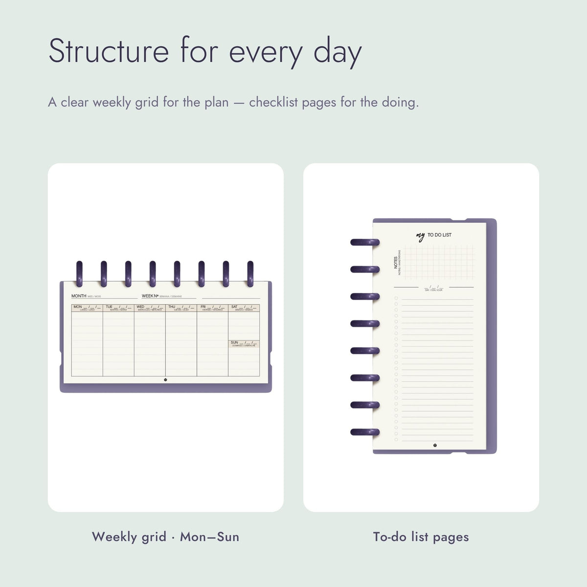 Carchivo Ingeniox My Week Planner & Checklist - Green