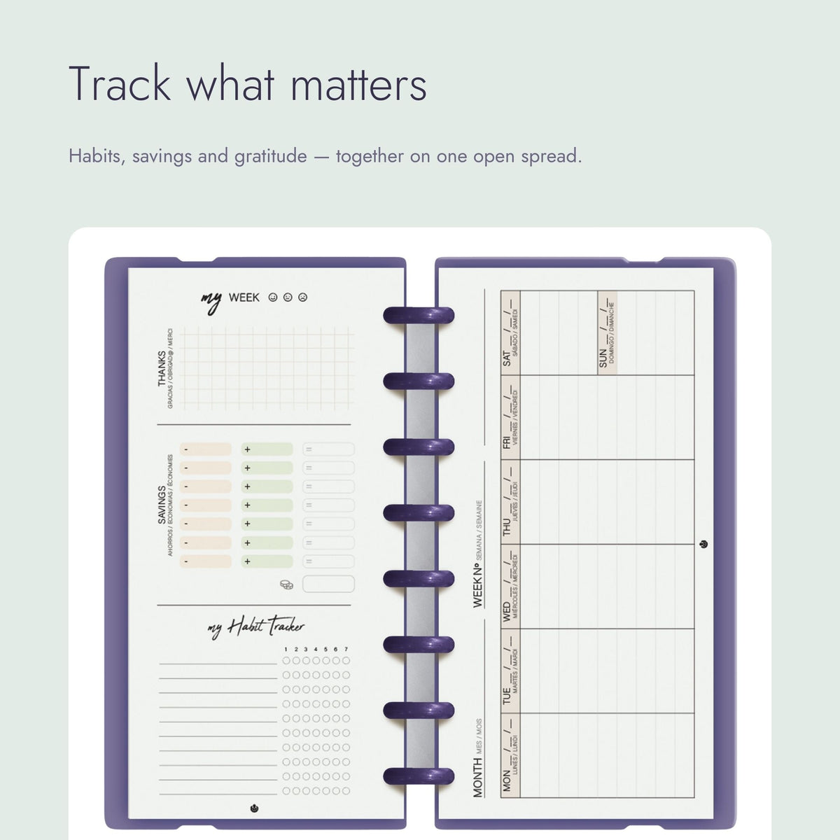 Carchivo Ingeniox My Week Planner & Checklist 