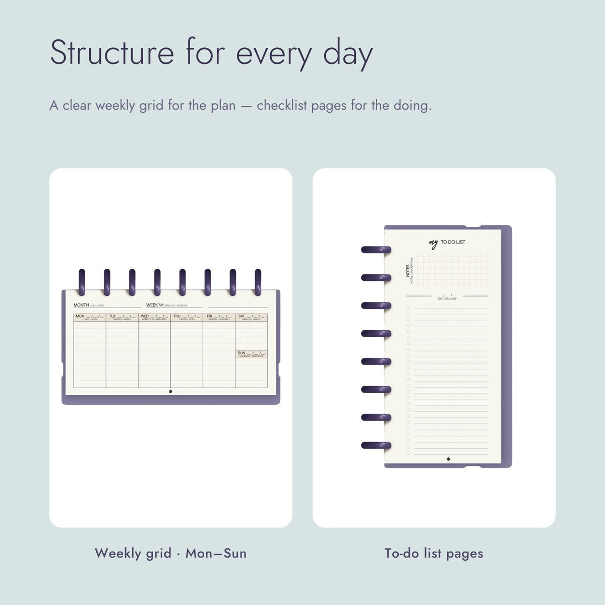 Carchivo Ingeniox My Week Planner & Checklist - Turquoise