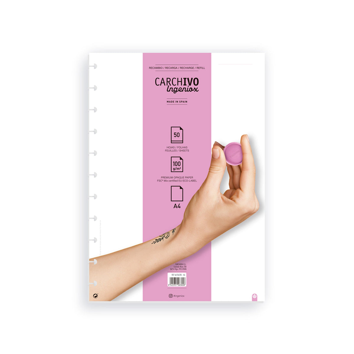 Carchivo Ingeniox Notebook Refill - Smooth A4