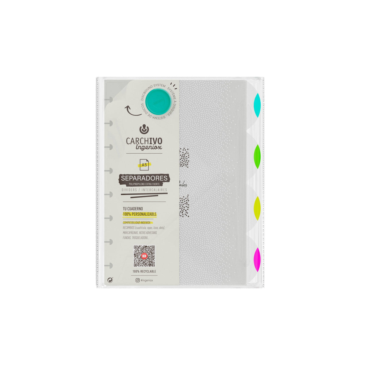 Carchivo Ingeniox Dividers A5 - Neon