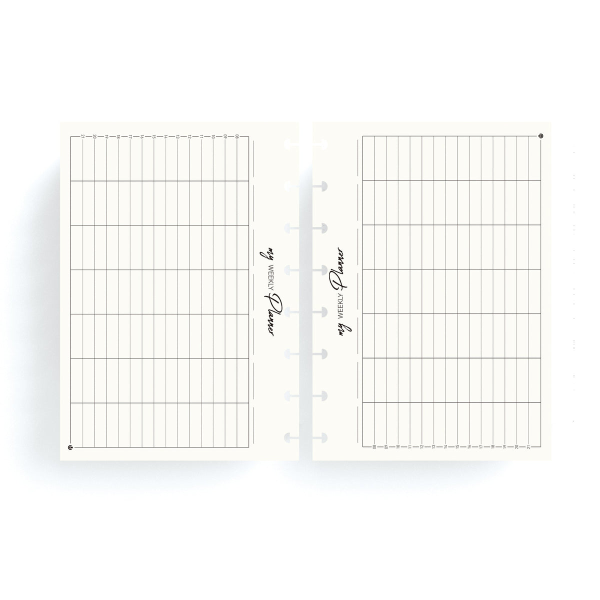 Carchivo Ingeniox My Planner A5 Refill - Weekly View 144 Pages