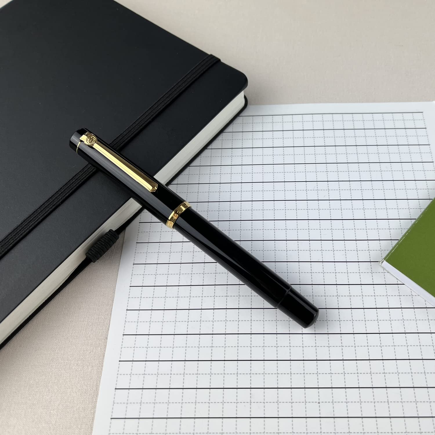 Scrikss | 419 Legendary | Classic | Fountain Pen | Acrylic Black Barrel 