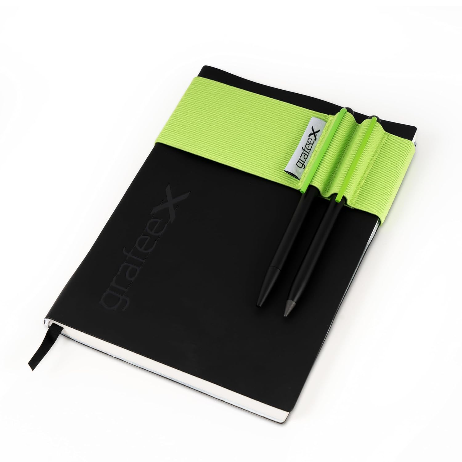 Pininfarina Grafeex Writing Pencil & Ballpoint Set with Stone Paper Notebook – Green
