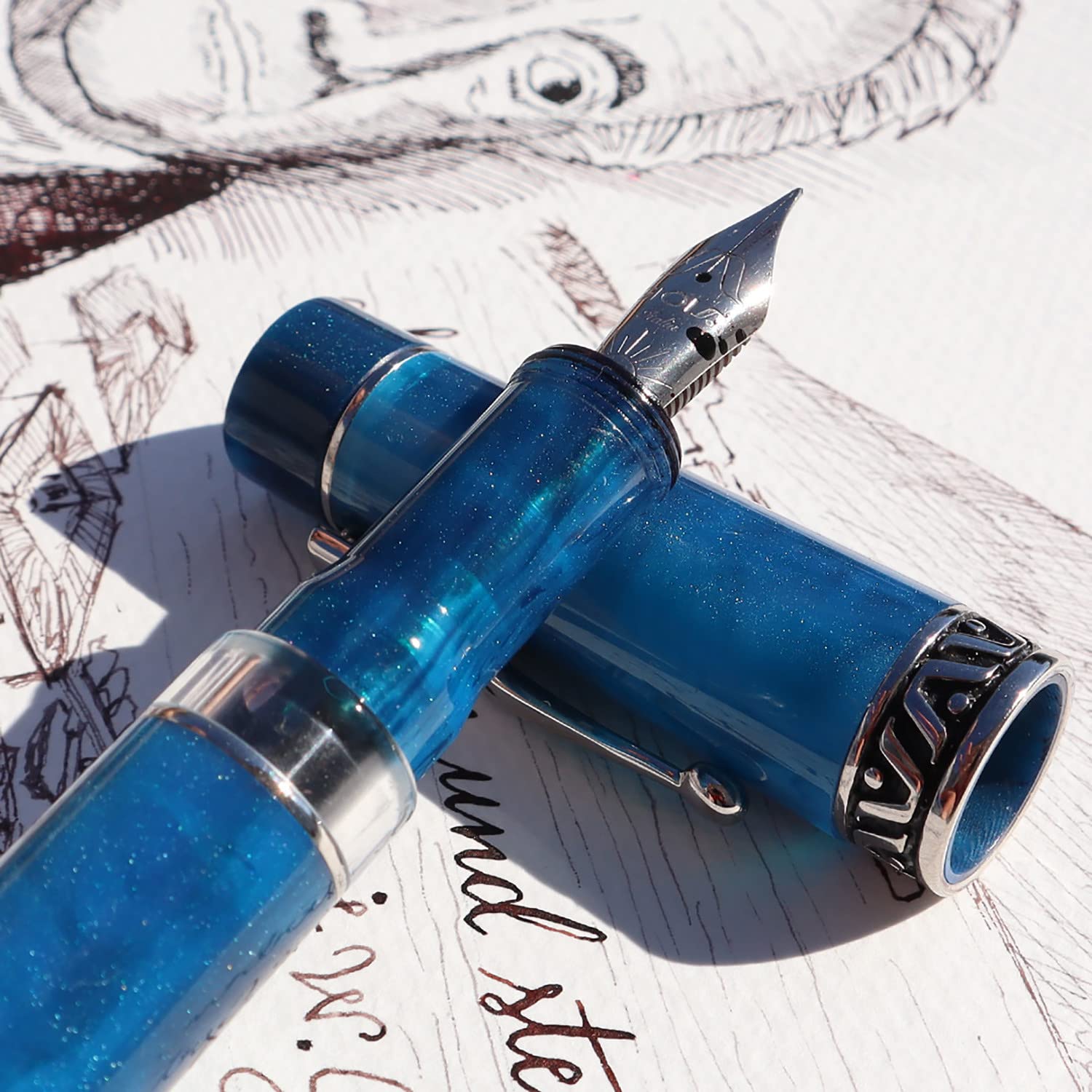 Gioia | Fountain Pen | Bellevista | Acqua Azzurra Blue.