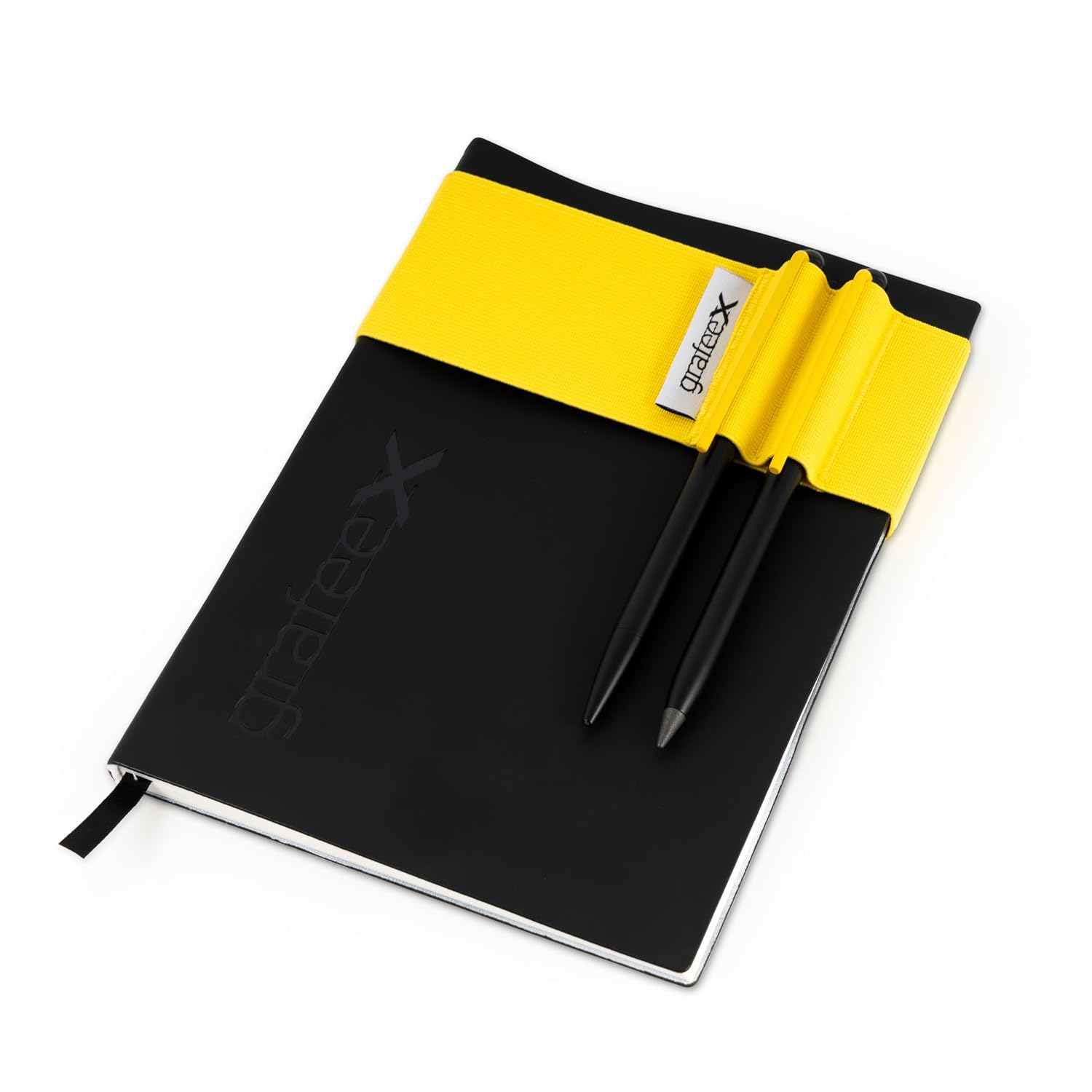 Pininfarina Grafeex Writing Pencil & Ballpoint Set with Stone Paper Notebook – Yellow