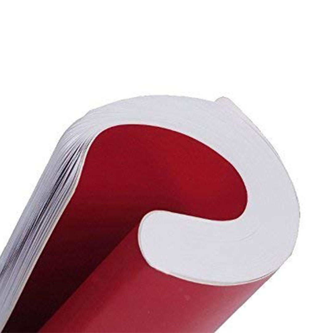 Zequenz A5 Size Red Notebook Journal Blank Acid Free Paper 280 Pages 100GSM 360 Degree Flexibility 100% Handmade PU and White paper Classic Signature Series Bookmark Included
