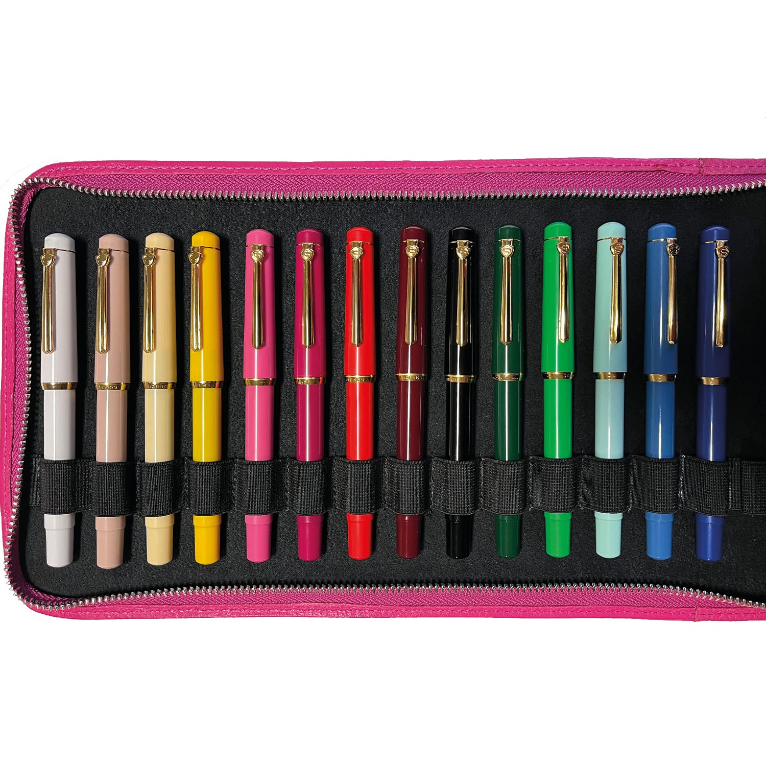 Scrikss | 419 Legendary | Fountain Ink Pen | Medium Nib | Gold Plated | Glossy Cream Barrel 