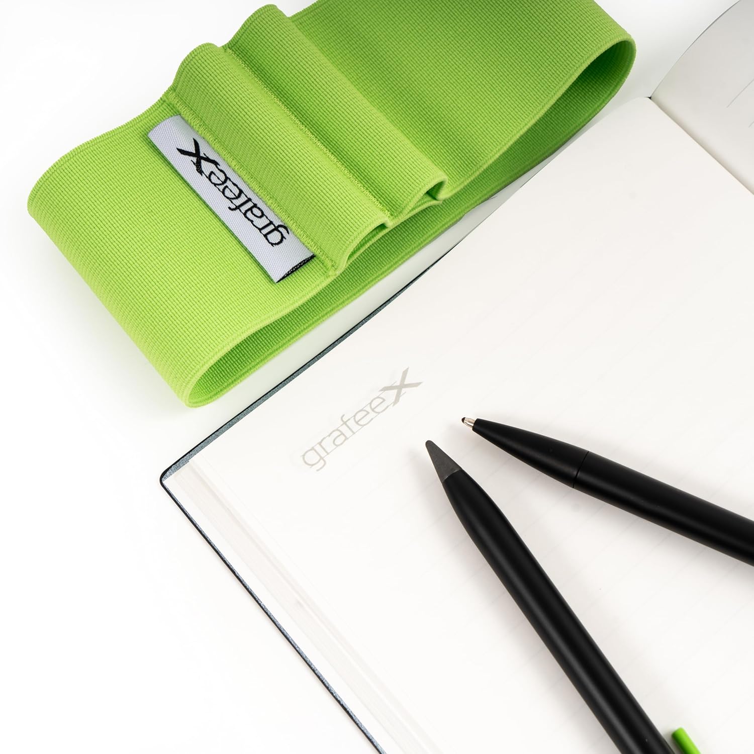 Pininfarina Grafeex Writing Pencil & Ballpoint Set with Stone Paper Notebook – Green