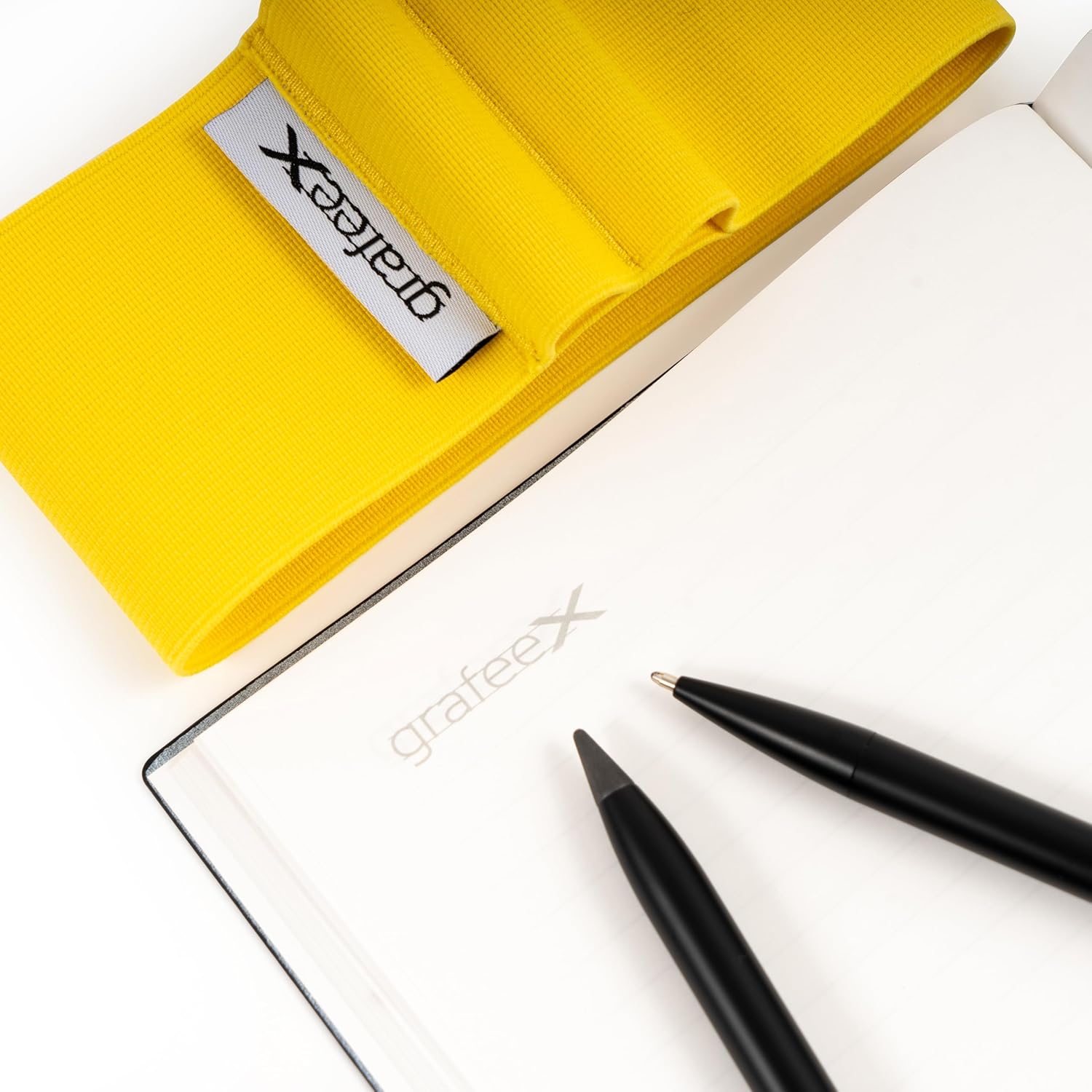 Pininfarina Grafeex Writing Pencil & Ballpoint Set with Stone Paper Notebook – Yellow