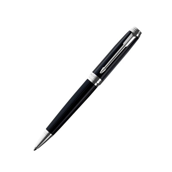 Parker Ambient Lacque Black Chrome Trim Ball Pen + Fountain Pen Gift Set