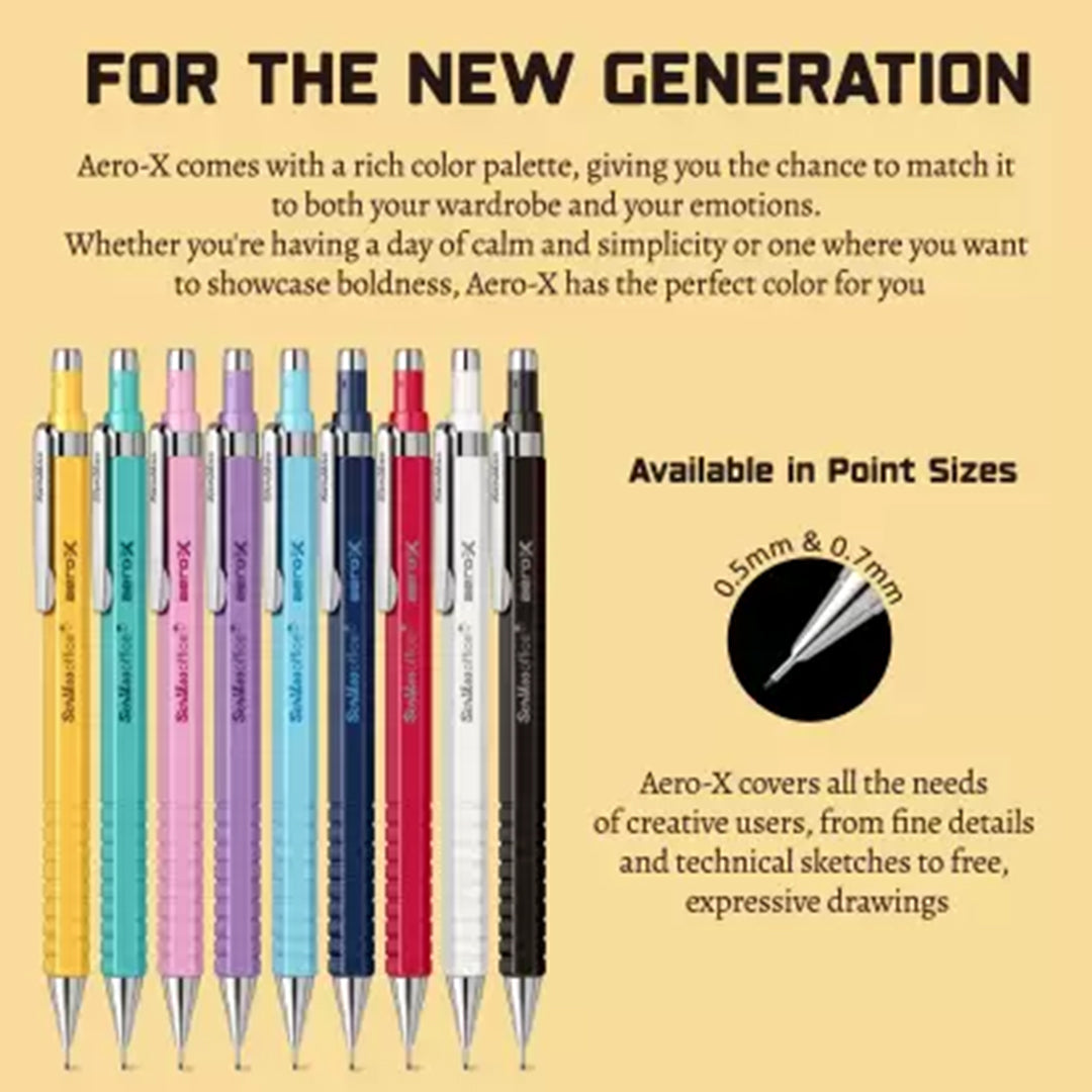 Scrikss | Aero-X | Mechanical Pencil | 0.7mm | Yellow