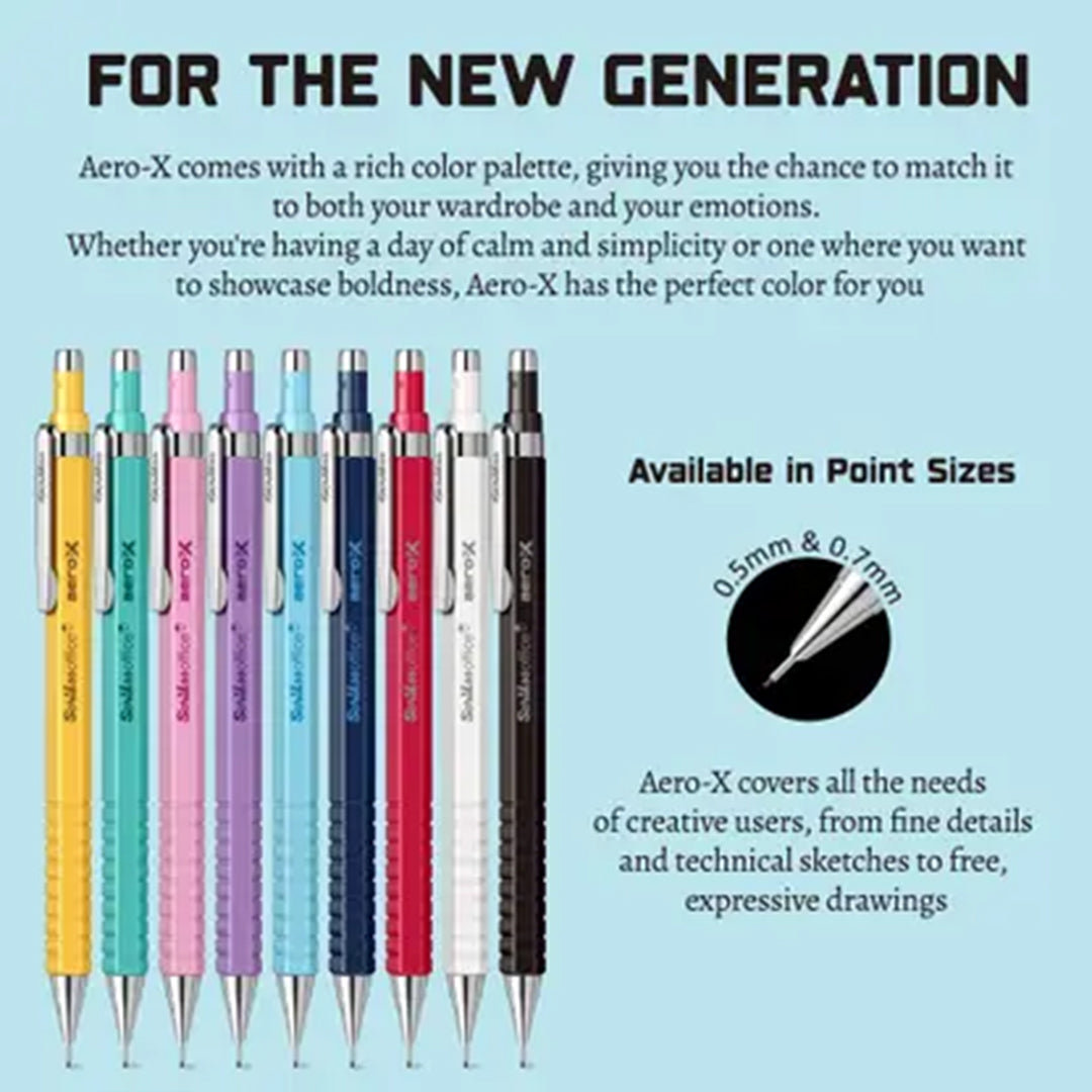 Scrikss | Aero-X | Mechanical Pencil | 0.7mm | Light Blue