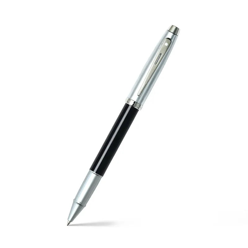 Sheaffer 9313 Gift 100 Black and Brushed Chrome with Chrome Plated Trim Rollerball Pen
