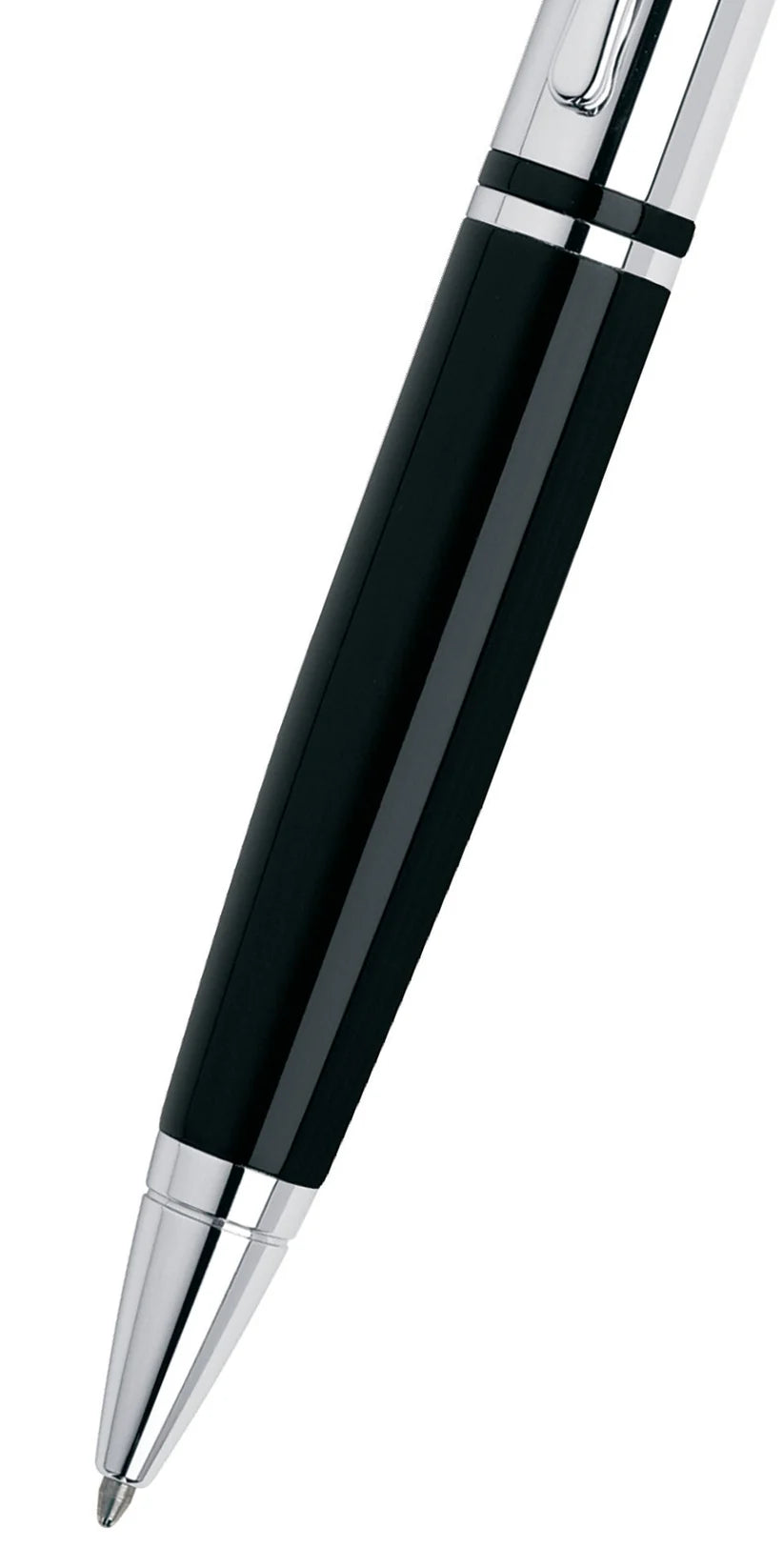 Cross AT0112-2 Calais™ Chrome & Black Lacquer Ballpoint Pen