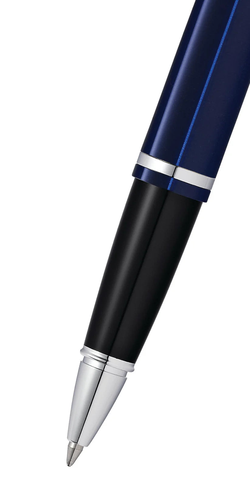 Cross AT0115-3 Calais™ Chrome & Blue Lacquer Rollerball Pen
