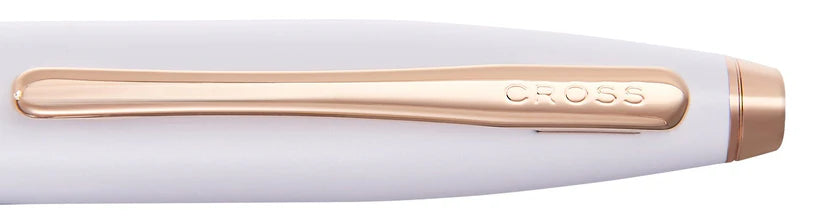 Cross AT0112-21 Calais™ Pearlescent White Lacquer Ballpoint Pen