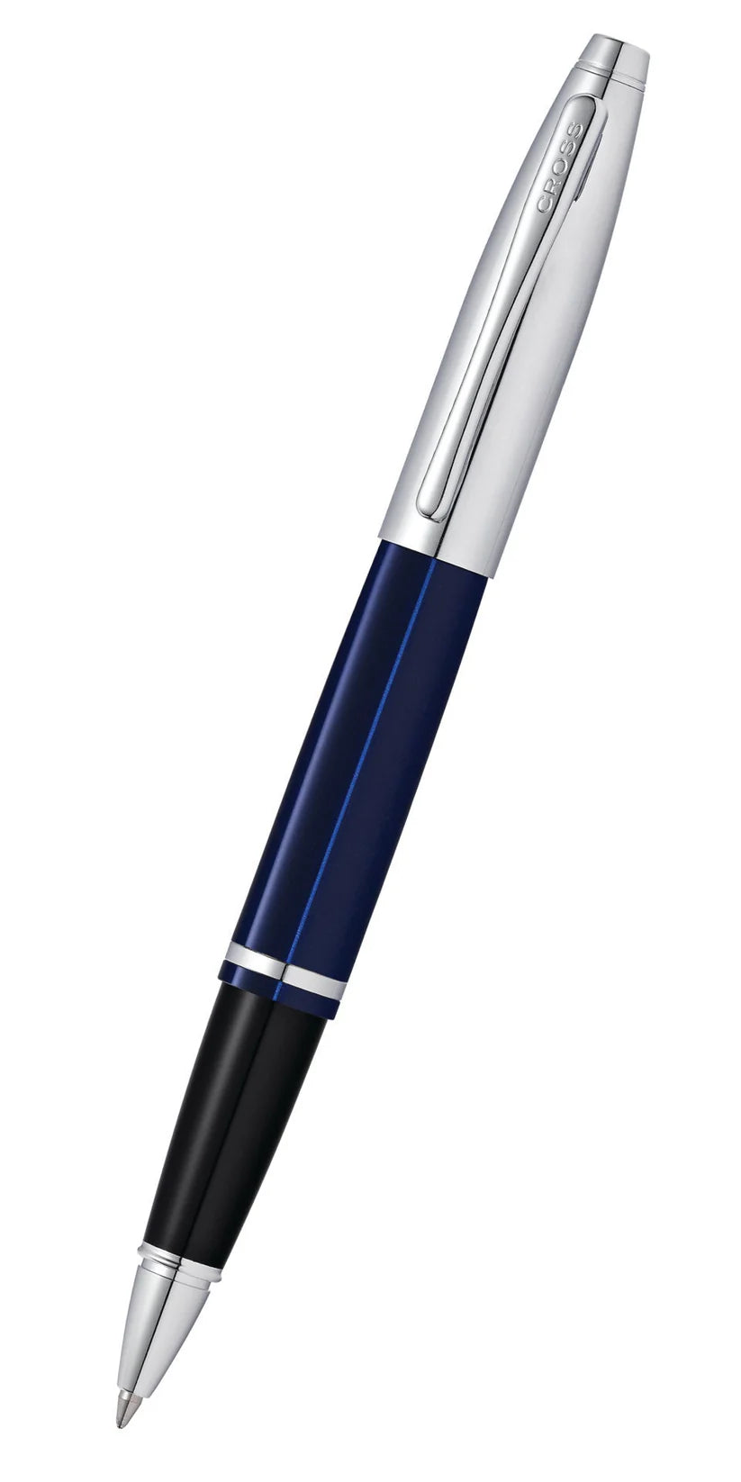 Cross AT0115-3 Calais™ Chrome & Blue Lacquer Rollerball Pen