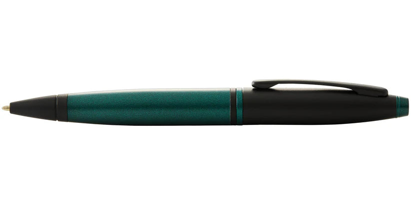 Cross AT0112-25 Calais™ Matte Green and Black Lacquer Ballpoint Pen