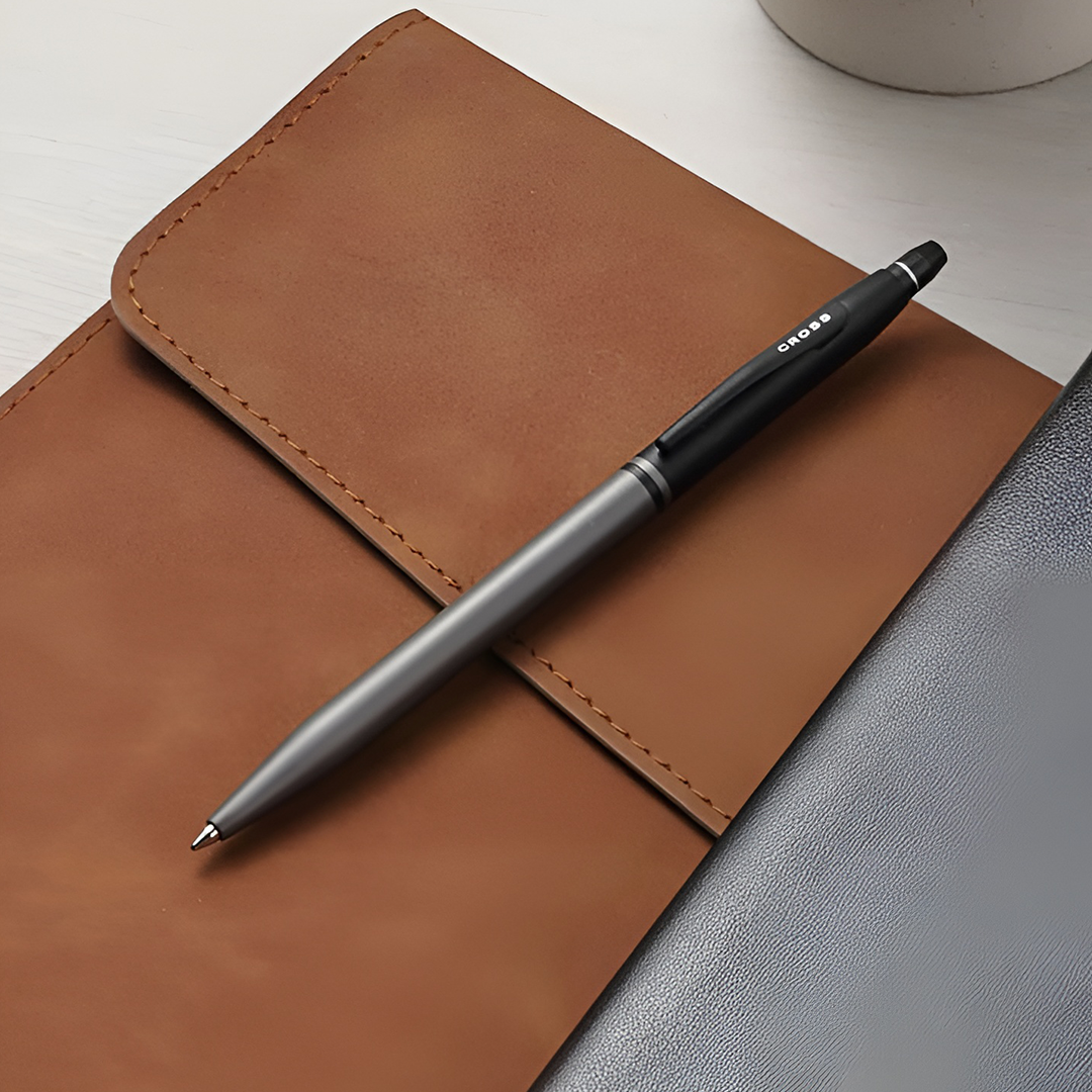 Cross AT0622-127 Click™ Tuxedo Satin Metallic Gray Ballpoint Pen