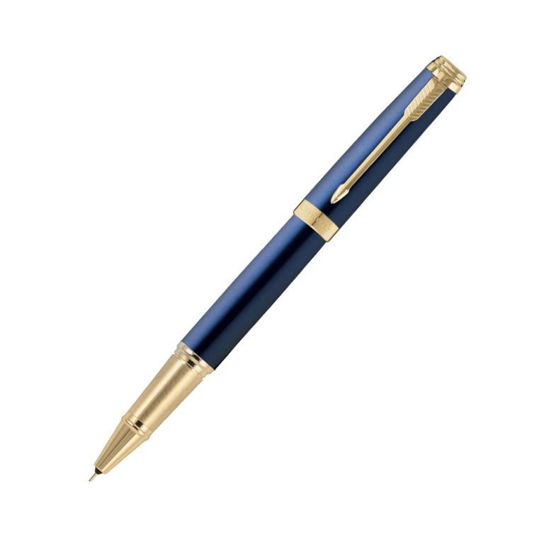 Parker Ambient Blue Gold Trim Rollerball Pen